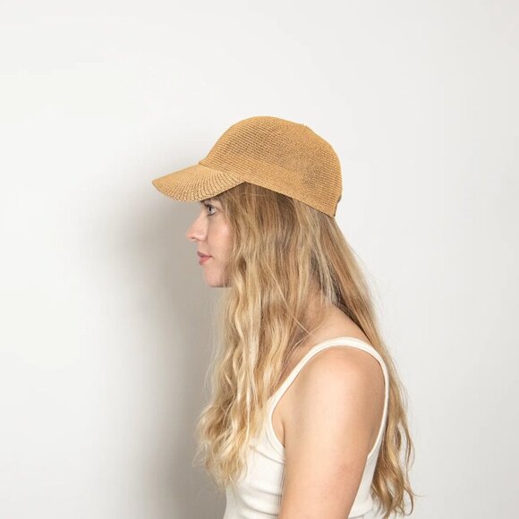 New Wyeth Paula Mesh Breathable Adjustable Packable UPF 50+ Camel Hat O/S NWT main image 5